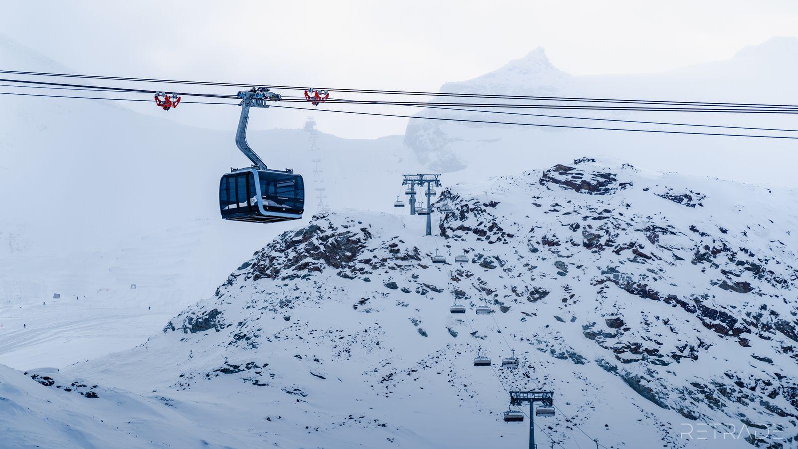 Showcase T-Bar Out, Quad Chair In on Blackcomb Glacier